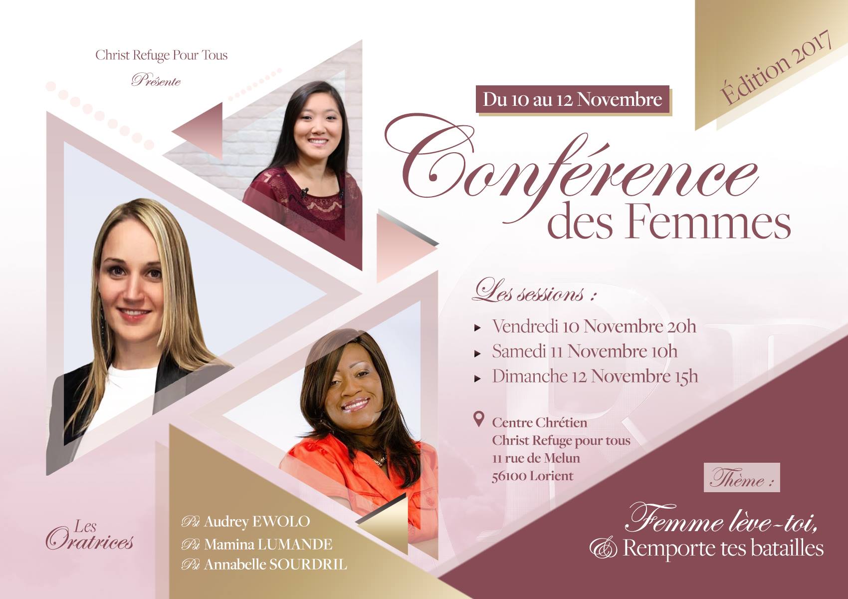 Conférence des femmes 2017 - Eglise christ refuge pour tous